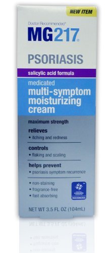 MG217 Psoriasis Medicated Salicylic Acid Formula Multi-Symptom Cream, 3.5 Fluid Ounce by MG