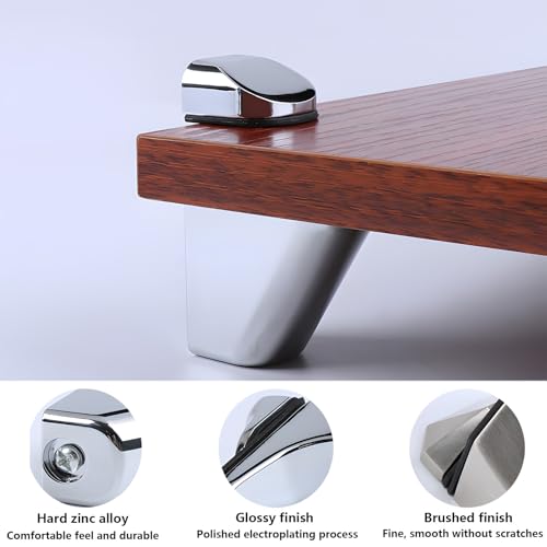 Support d'étagère en bois/verre argenté, pinces réglables de précision 3-20mm