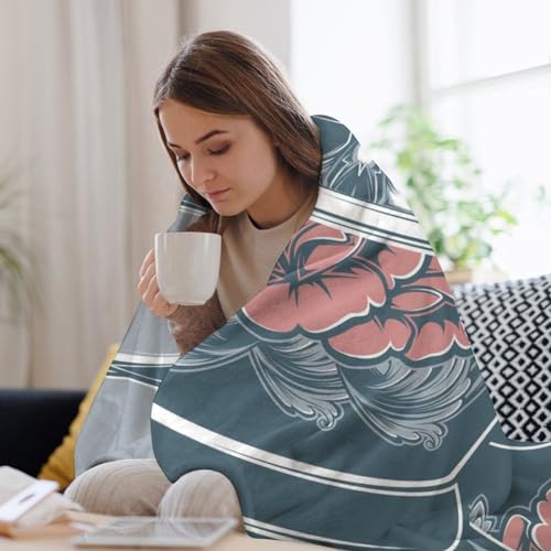 Couverture poupée japonaise flanelle douce 150x200cm : le cadeau idéal pour le canapé - 7