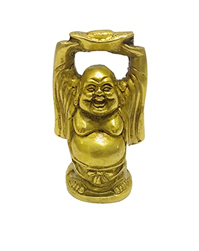 Figura Estatua Buda de Latón Sentado 4 Pulgadas
