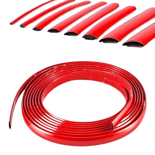 Moulure murale autocollante rouge pour tableau de bord et porte
