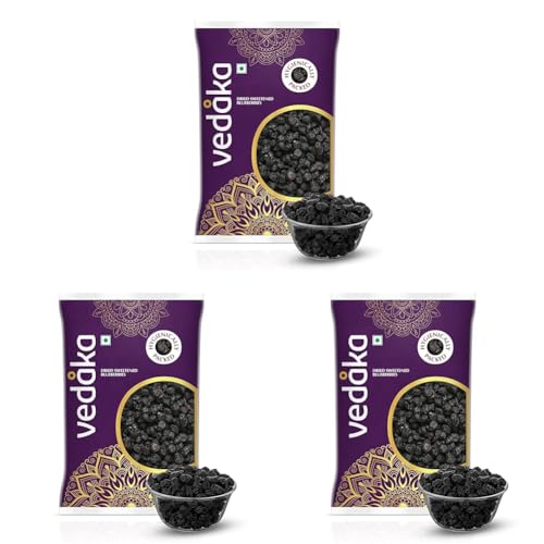 Image of Amazon Brand - Vedaka Dried Sweetened Blueberries | 1 Kg | Whole | No Added Preservatives (Pack of 3)