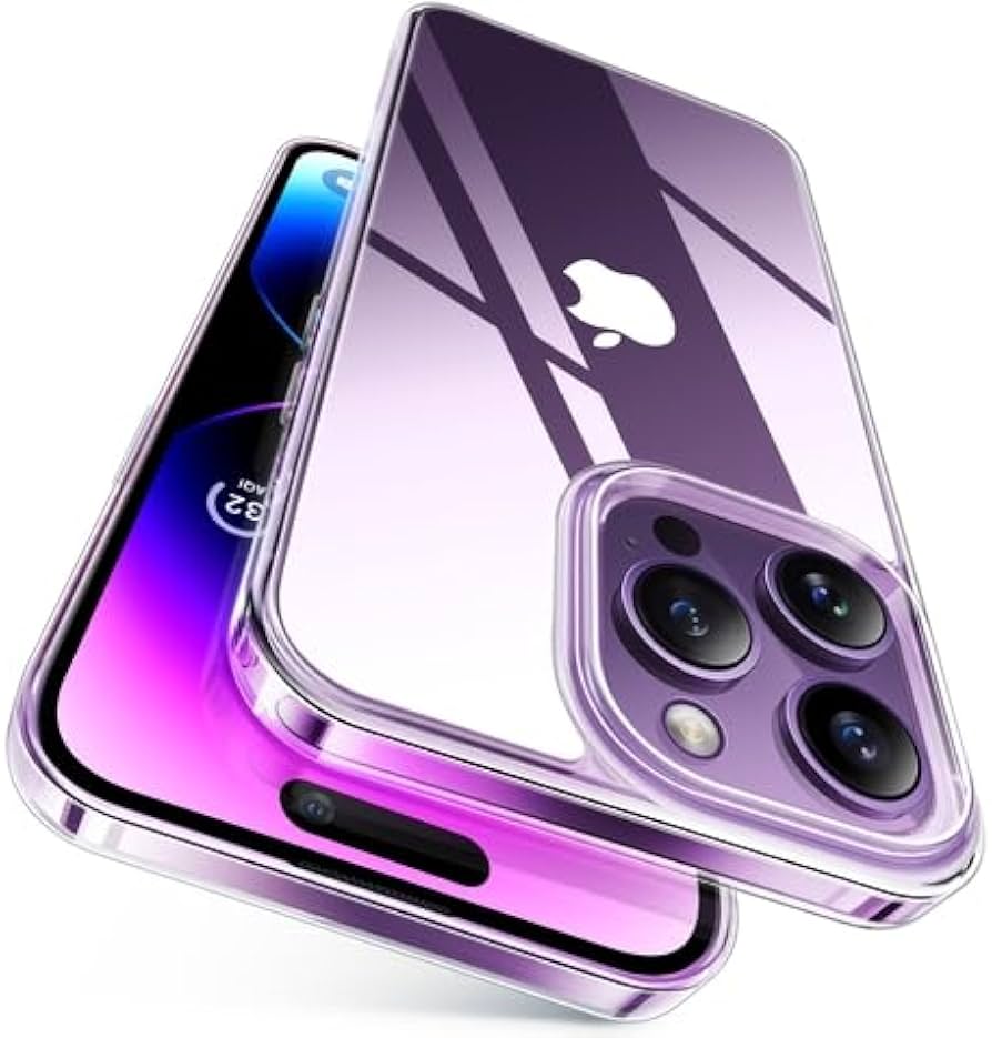 Amazon.com: TORRAS Diamond Clear for iPhone 14 Pro Max Case, Anti