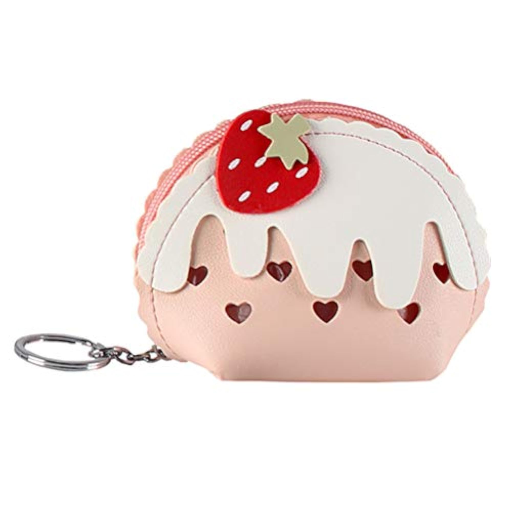 Lovely Strawberry Coin Purse Keychain Bag