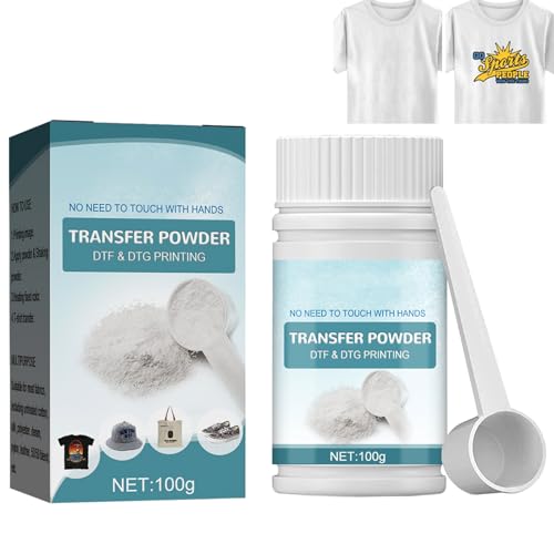 KOAHDE Adhesivo Termofusible Impermeable DTF, Pegamento Fundido En Polvo Para Algodón, Polvo De Transferencia y Pretratamiento