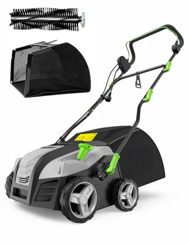 Image of Aspiron 16 inch Artificial Turf Sweeper 2000w Turf Sweeper 15Amp Lawn Sweeper
