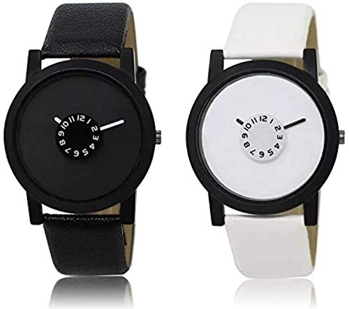 SS Collection Analogue Black and White Dial Mens Watch (Combo of 2) (B07GMS61C3) Amazon Price History, Amazon Price Tracker