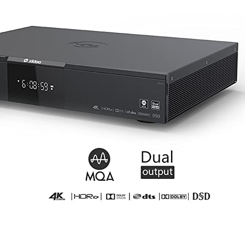 Zidoo Uhd3000 4K Media Player, Smart Hdr Android Tv Box | Internal Dac And Xmos | Mqa Hardware Decoding | Dual Hdmi Output Ports | Dual Power Supply | Usb Dac In And Xlr Output #TOP2