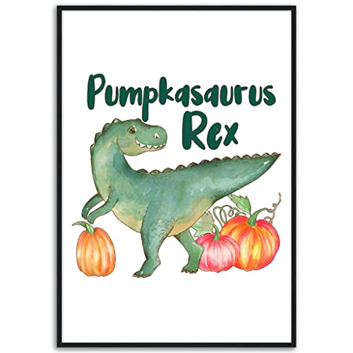 Impression artistique dinosaure avec cadre noir premium