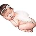 Fashband Accesorios para fotografía de bebé recién nacido Alas de bebé Alas de ángel de plumas con cristal de nieve Diadema de diamantes de imitación para bebé Niña Niño Niño