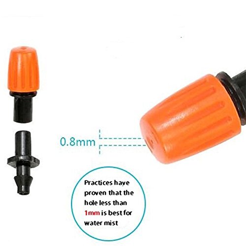 Moiak 50 Pcs Garden Irrigation Micro Flow Dripper,Sprinklers Emitter System Adjustable Micro Drip Head For Watering System(50Pcs) (15554869582755) #TOP1