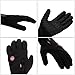 Hihaha Black Winter Cycling Gloves Windproof Touchscreen Thermal Gloves m Windproof Warm Bicycle Gloves 1 Pair