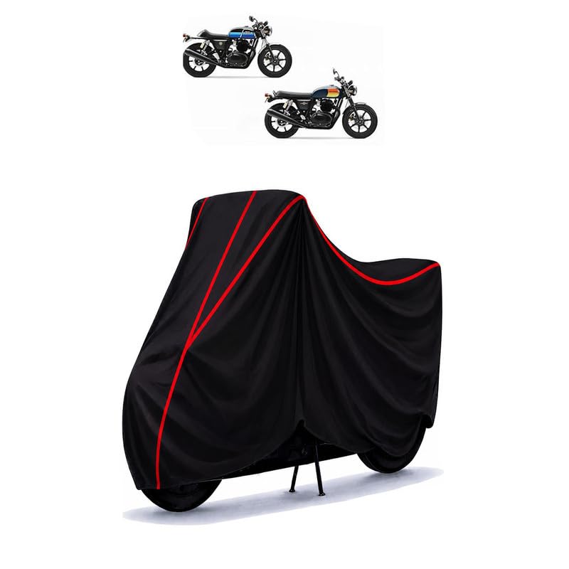 Image of Interceptor 650 Alloy Water Resistant Bike Cover for All Motorcycles & Rain | Heavy Duty Taffeta Fabric | UV Protection, Dustproof, Scratchproof | All Weather Two Wheeler Cover with Elastic Bottom