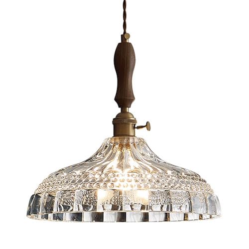 Lustre rétro japonais en verre pour remplacer un plafonnier fade et éblouissant