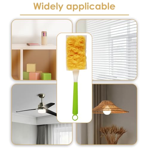 (36 Stück) Staubmagnet Nachfülltücher für Swiffer Staubwedel, 360 Grad Nachfüllset mit 1 zusätzlichem Griff, Einweg Staubbürstenköpfe für Swiffer Staubtücher