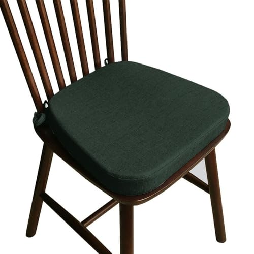 Cojines para sillas de comedor ergonómicos lavables con lazos 2