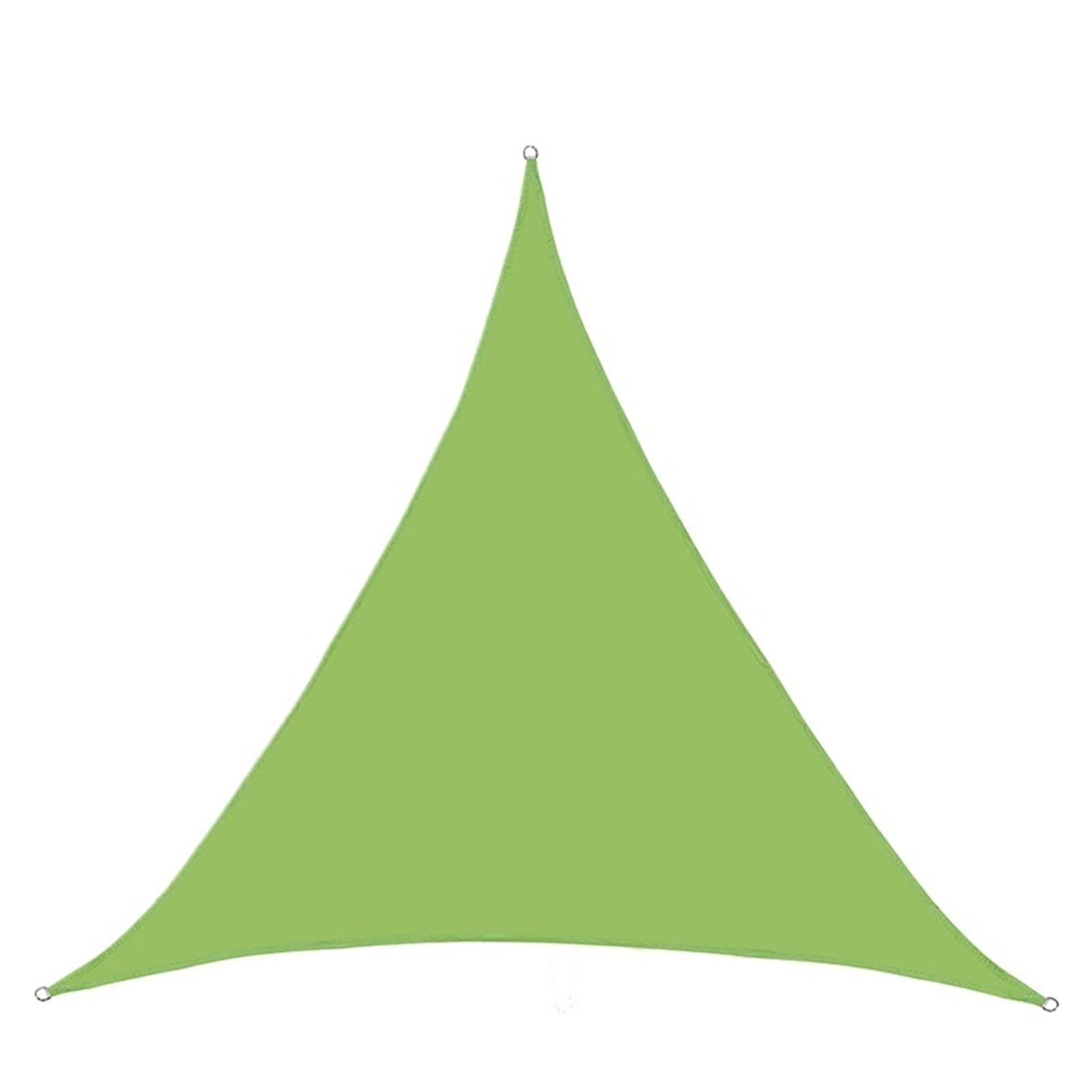 Voile d'ombrage triangulaire pour abri de jardin imperméable et lumineux contre la pluie et le soleil