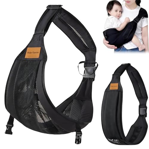 Babytragetuch,Kleinkind Trage Seitlich,Verstellbare Schulter Babytrage,Hüfttrage Kleinkind,Elastisches Baby Tragetuch,Multifunktionale Tragegurt Baby für Babys von 6 bis 36 Monaten