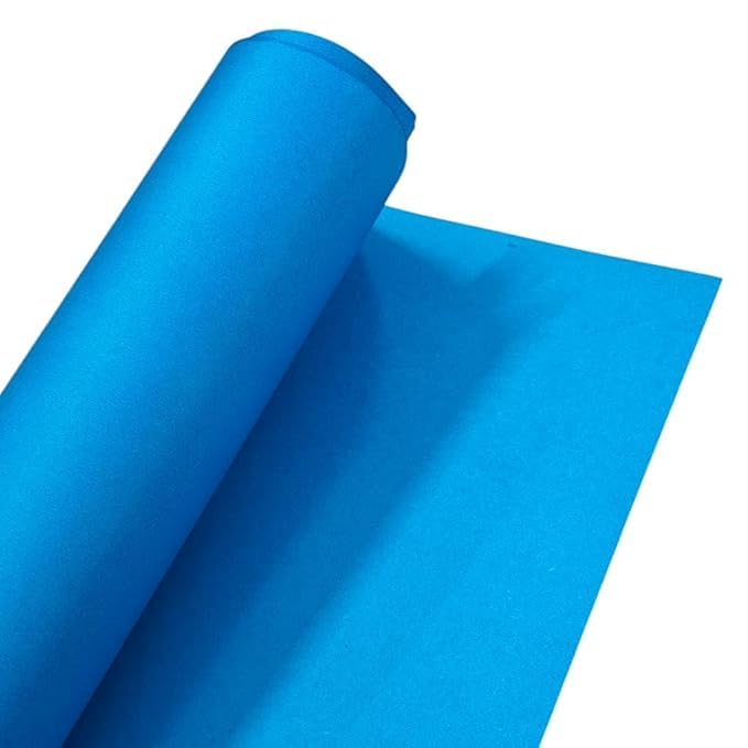 Image of SEJASCOLLECTIONS | Pack of 10 | Light Blue, Bright, A1, BIG / FULL Size, Pastel Sheets / Chart Paper, Used in art and craft, collage, projects, posters etc. Plain / Unrulled, Size: 70x56 centimeters, 200 GSM thickness.