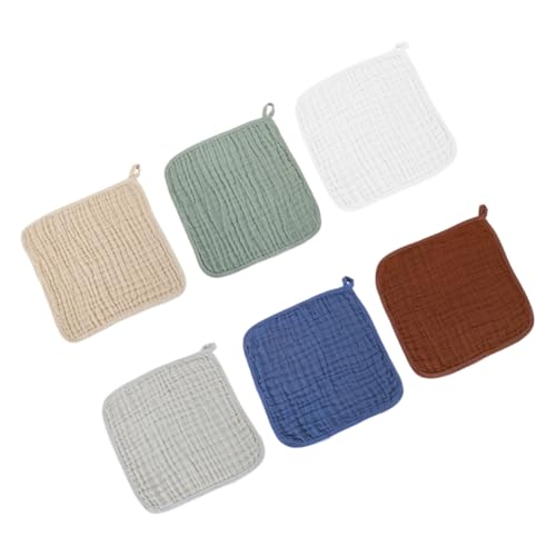 GALPADA 6pcs Newborn Burping Cloths Soft Muslin Feeding Towels for Boys Girls Absorbent Comfortable Gentle