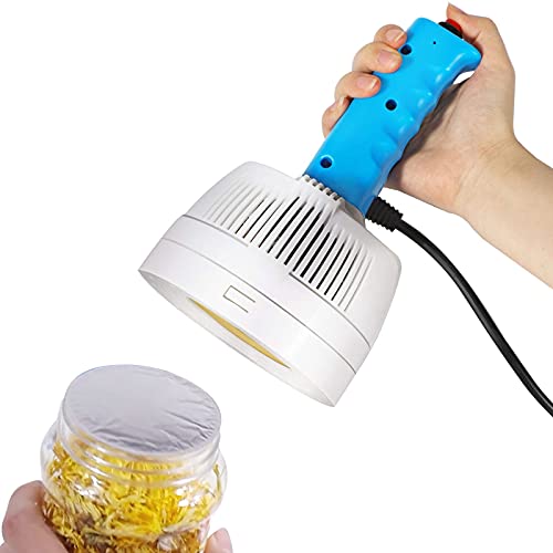 GJCrafts Handheld Electromagnetic Induction Sealer 20-100mm Bottle Sealing Machine Manual Induction Sealer Machine for Glass Plastic Bottles with 100 Pieces 68mm Sealing Films (110V)