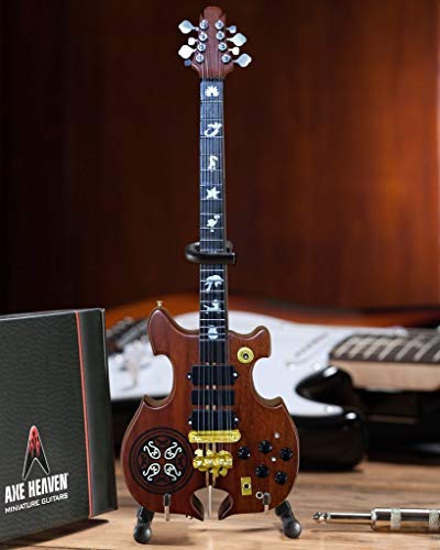 AXE HEAVEN guitare miniature basse Alembic 8 cordes – John Paul Jones – Led Zeppelin - Les Beatles, Paul McCartney, John Lennon, RIngo Starr, George Harrison AXE HEAVEN guitare miniature basse Alembic 8 cordes - John Paul Jones - Led Zeppelin