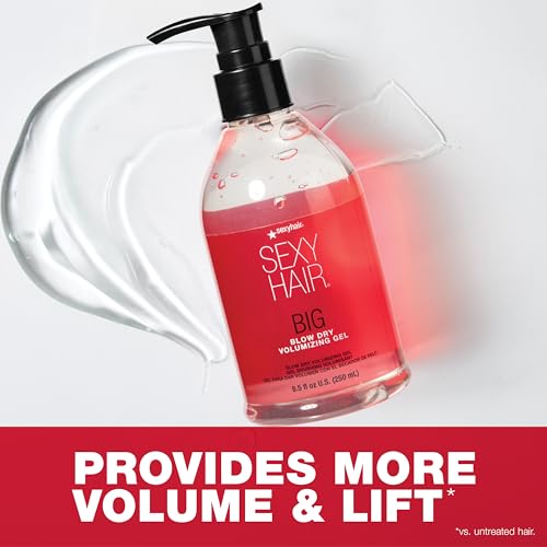 Image of SexyHair Big Blow Dry Volumizing Gel | Added Volume with Hold | Up to 72 Hours of Humidity Resistance | All Hair Types