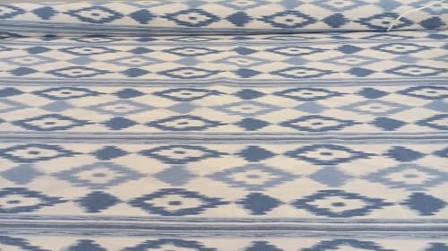 TE Texna Tela Loneta Estampada por metros Modelo Mallorquina ancho 280 cmtstapizar, sillas, sofa, decoracion, cojines, manteles, colchas, cortinas, sillon, manualidades, por metros (Azul, 1 metro)