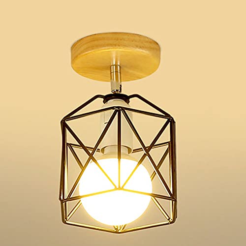 Lustre circulaire industriel pour toit bas - Solution d'éclairage couloir et allée E27