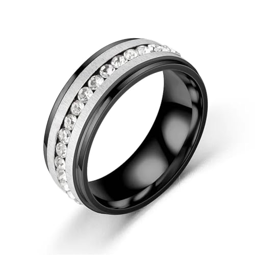 Bague pierre bleue pour hommes en acier inoxydable finition miroir premium