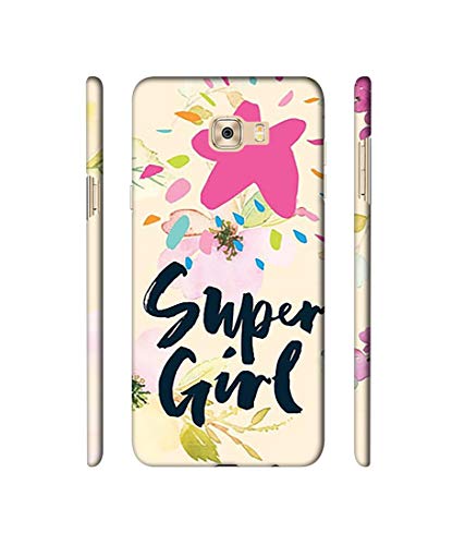 Image of Amazon Brand - Solimo Designer Super Girl 3D Printed Hard Back Case Mobile Cover for Samsung Galaxy C7 Pro