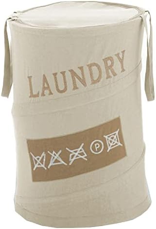 Cesto Per Biancheria Gedy - Bianco, Practico E Leggero, Per Camera Da Letto O Bagno - Foto 2