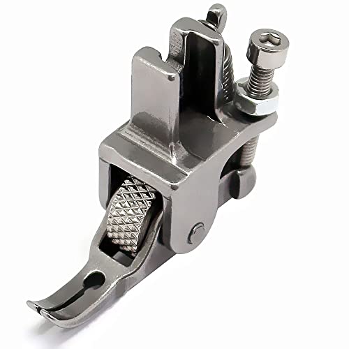 Fbshicung Adjustable Iron Gear Presser Foot P363 Roller Zipper Presser Foot for Sewing Machine Juki Brother Single Needle Lockstitch Machine Foot