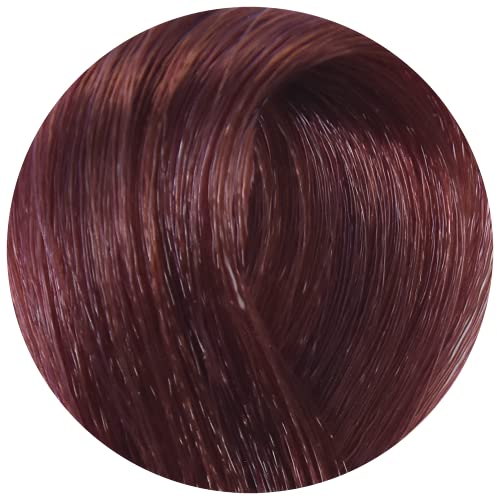 Coloración, Beauty Tinte Profesional Permanente en Crema Para El Cabello con Aceites Esenciales de Jojoba, Almendras Dulces, Manzanilla y Manzana - Tonos Rojos (5.66- Castaño...