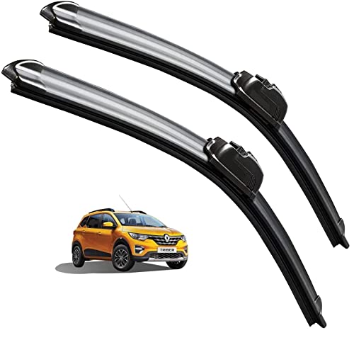 Image of Euro Care Windshield Car Wiper Blades Compatibility with Renault Triber - Set of 2Pc (D-20,P-16)