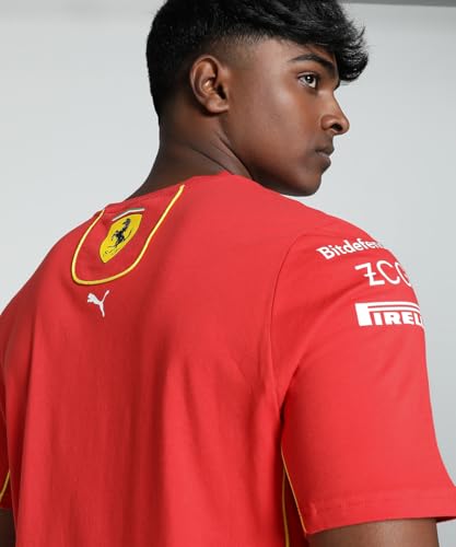 PUMA Camiseta del Equipo Scuderia Ferrari 2024 para Hombre - Rojo Quemado - Tamaño: XL