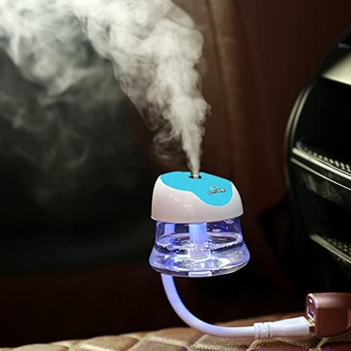 Nyrapag Car Humidifier Fragrance Aromatherapy Car Diffuser USB Cool Mist Mini Portable Diffuser for Car Home Office Bedroom Update Version(Blue)