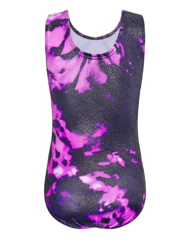 Image of Domusgo Toddler Leotard Gymnastics Long Sleeve, Sparkly Tumbling Dance Leotards for Baby Girls Kids Teens 2-14 Years