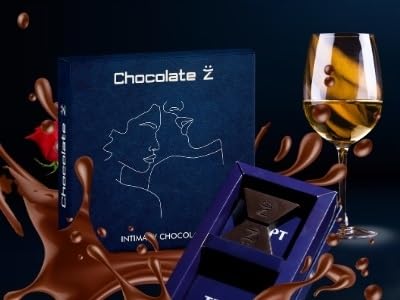 Chocolate Z InstaEats Intimate Mini Dark Chocolate Gift Box | Romantic Treat for Couples | ChocolateZ+ Mood Enhancer | Unique Valentine Surprise for Boyfriend Girlfriend | Luxury Dessert Set 4