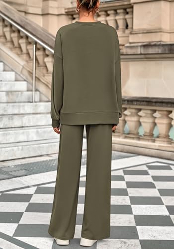 BTFBM Women Fall Fashion 2025 2 Piece Outfits Sweatsuit Set Jogger Sweatpants Matching Lounge Sets Airport Tracksuit