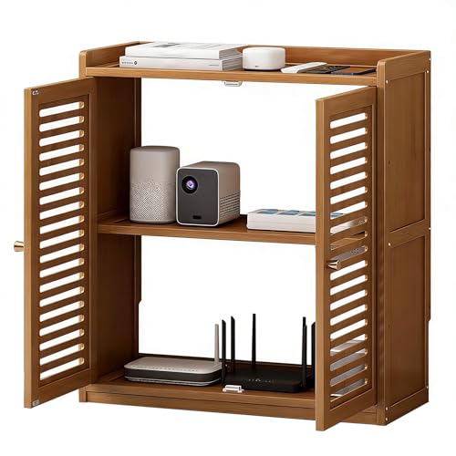 Gabinete para enrutador WiFi de oficina en casa ideal para mantener el escritorio limpio 2