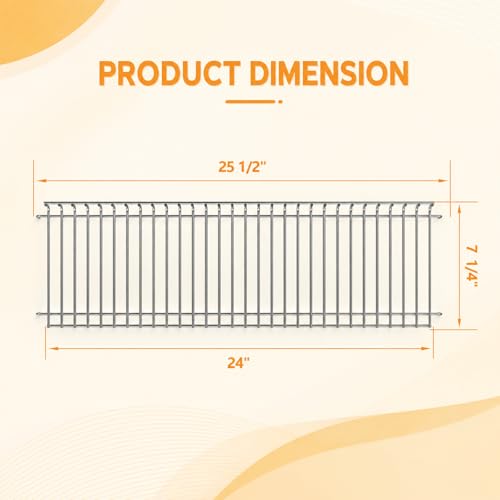 Image of SafBbcue Warming Rack for Monument Grill 24633 13892 17842 41847NG Monument Grill Replacement Parts, Stainless Steel Cooling Rack with Legs for Monument 35633R 35633B D405 D425 4-Burner Accessories
