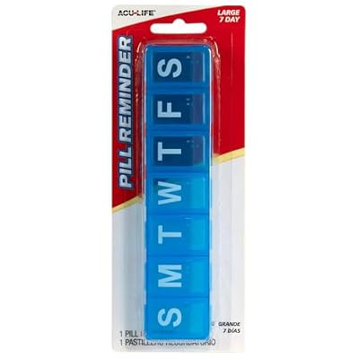 ACU-Life Weekly (7-Day) Pill Box (Large) (Pack of 2)