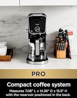 Ninja Dual Brew Pro Specialty Coffee System, Dual Coffee Maker, 4 Brew Style Choices, Coffee Machine Compatible with K Cup Pods, 12 Cup Single Serve Coffee Makers with Paper Filter, Black (CFP301)