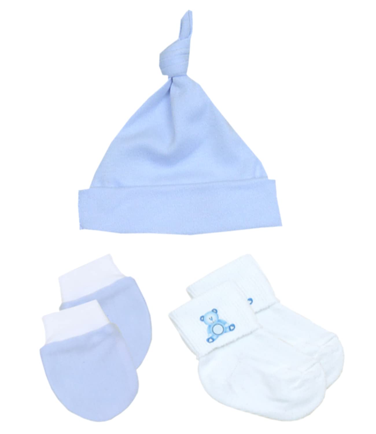 BabyPrem Frühchen, kleine Frühgeborene Kleidung 7-teiliges Geschenkset BLAU 44-50cm