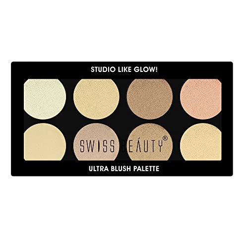 Swiss Beauty Ultra Blush Palette with highly blendable shades | Pigmented Blusher for a Natural Flush | Shade-5, 16gm|