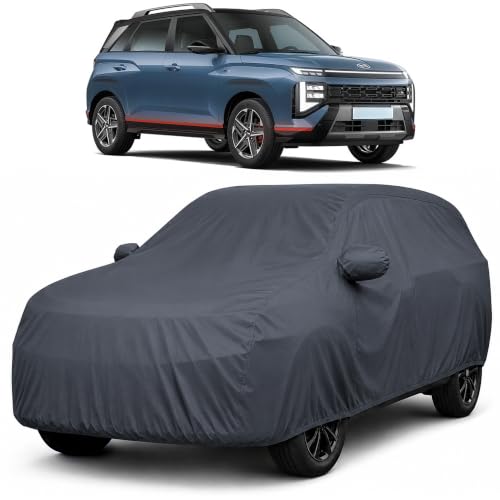 Image of Autofact Premium Car Cover for Venue 2025-2026 | All Weather Waterproof Full Body Car Cover | Light-Weight Triple-Stitched Outdoor Shield with UV Protection, Dustproof & Heat-Resistant