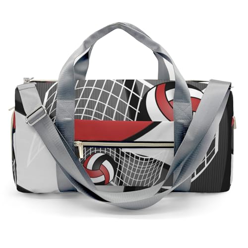 Volleyball Sport Player Team Number Name Travel Duffel Bag,Sports Tote Gym Bag,Shoulder Weekender Overnight Bag for Women2
