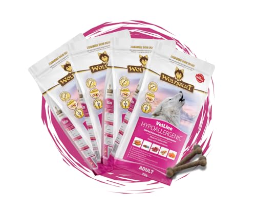 Wolfsblut Vetline Hundefutter - Hypoallergenic, 4x2kg - Sparbundel, Sparpaket - inklusive Warnicks Tierfutterservice Hundesnack Goodie