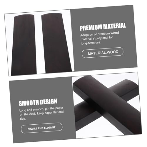 SHINEOFI Holz Papiergewicht FüR Kalligraphie Praxis Rechteckiges Design Schreibtischdeko Chinesischer Briefbeschwerer Glatt Poliert Und Robust